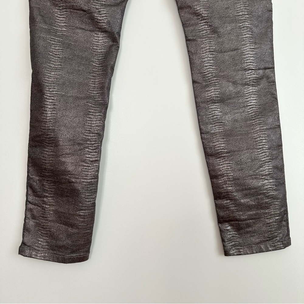 Bevy Flog Dafna Metallic Shimmer Python Snake Pan… - image 11